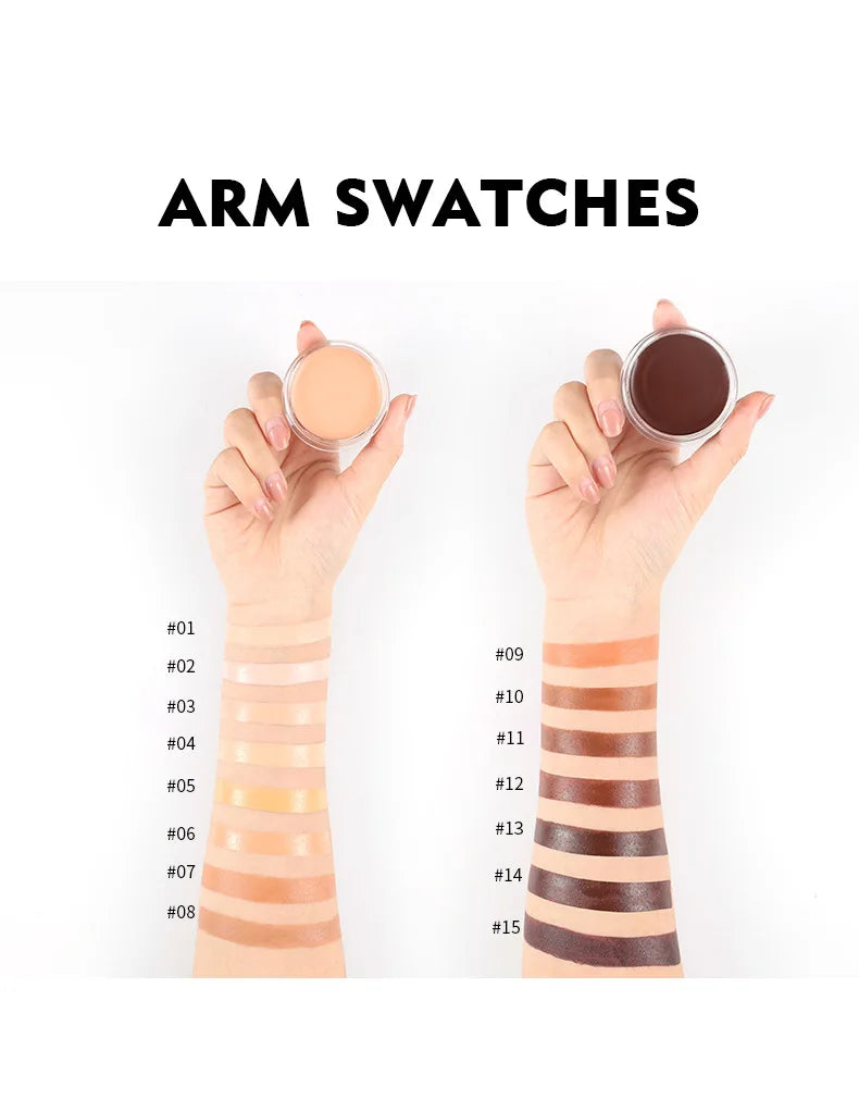 15 Colors Face Contour Concealer Cream Full Cover Blemish Acne Foundation Waterproof Concealer Base Makeup Palette Cosmetic