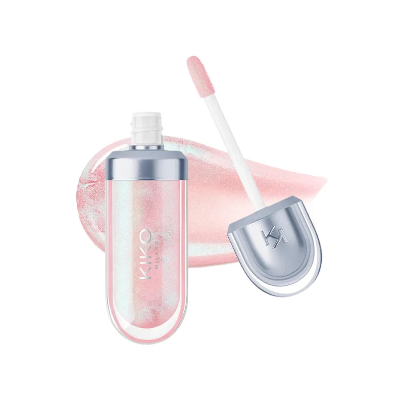 Kiko 3D Hydra LipGloss Non-fading Waterproof Blusher Moisturizing Shimmer Makeup Lip Gloss Lipstick Brun Rose Pearly Mauve Liner