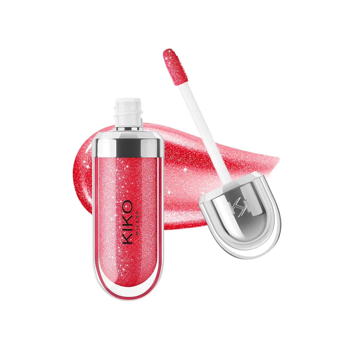 Kiko 3D Hydra LipGloss Non-fading Waterproof Blusher Moisturizing Shimmer Makeup Lip Gloss Lipstick Brun Rose Pearly Mauve Liner