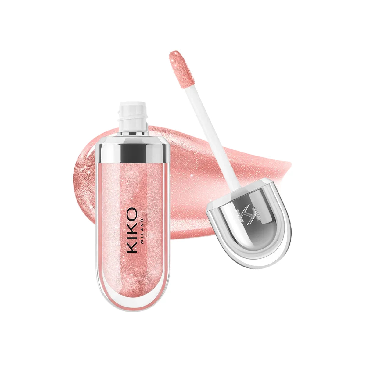 Kiko 3D Hydra LipGloss Non-fading Waterproof Blusher Moisturizing Shimmer Makeup Lip Gloss Lipstick Brun Rose Pearly Mauve Liner