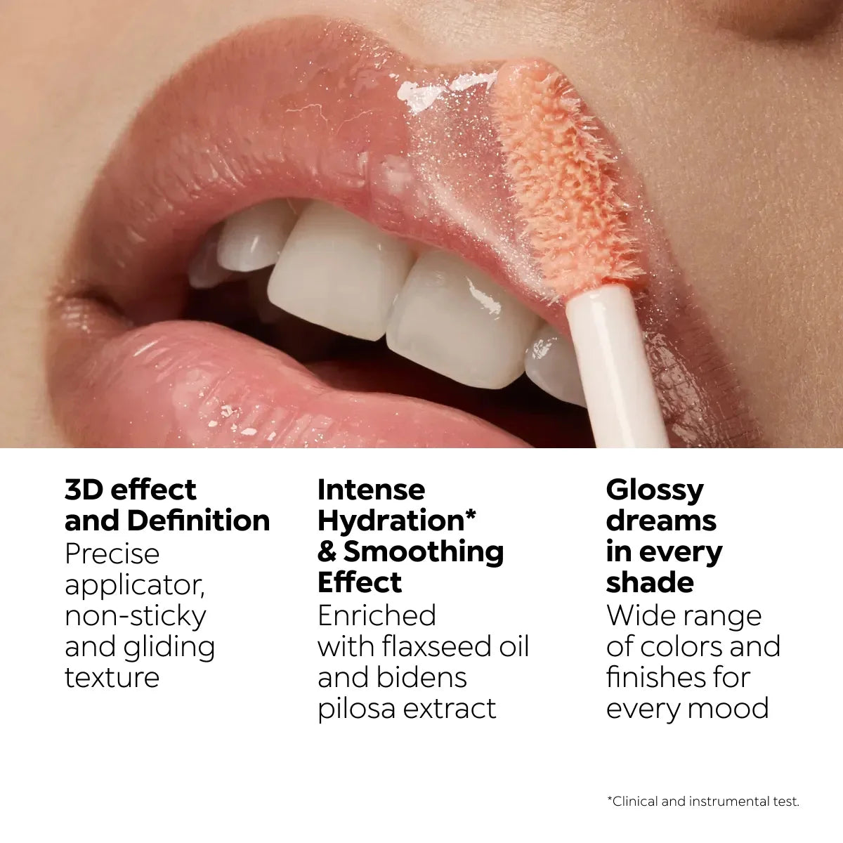 Kiko 3D Hydra LipGloss Non-fading Waterproof Blusher Moisturizing Shimmer Makeup Lip Gloss Lipstick Brun Rose Pearly Mauve Liner