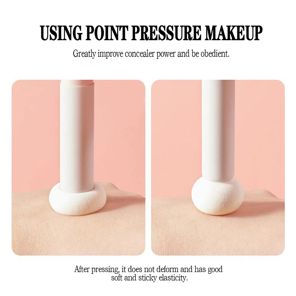The mushroom head concealer brush has soft bristles and does not puzzle the face, and it is a mini single makeup brush