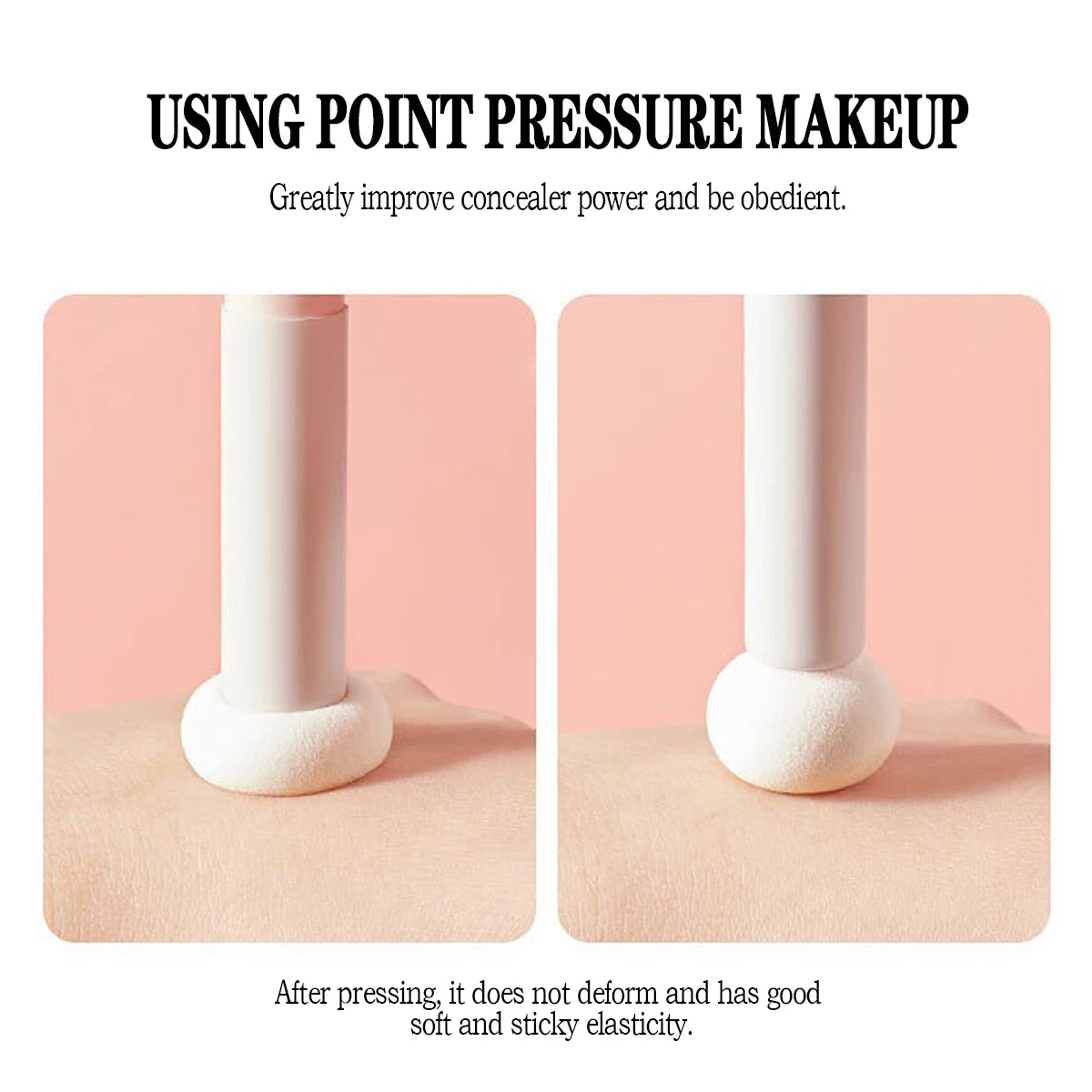 The mushroom head concealer brush has soft bristles and does not puzzle the face, and it is a mini single makeup brush