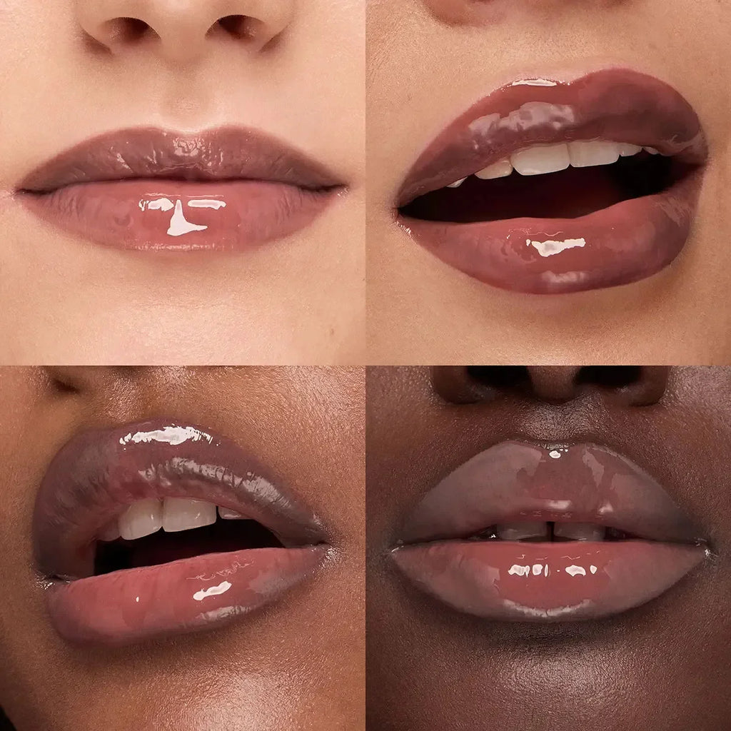Kiko 3D Hydra LipGloss Non-fading Waterproof Blusher Moisturizing Shimmer Makeup Lip Gloss Lipstick Brun Rose Pearly Mauve Liner