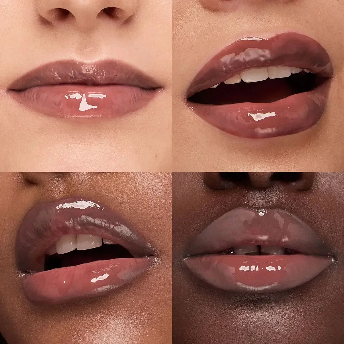 Kiko 3D Hydra LipGloss Non-fading Waterproof Blusher Moisturizing Shimmer Makeup Lip Gloss Lipstick Brun Rose Pearly Mauve Liner