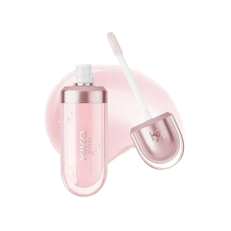 Kiko 3D Hydra LipGloss Non-fading Waterproof Blusher Moisturizing Shimmer Makeup Lip Gloss Lipstick Brun Rose Pearly Mauve Liner