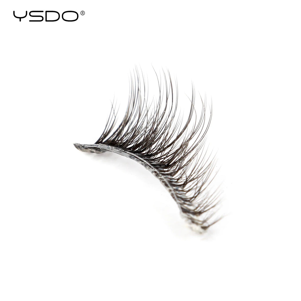YSDO Natural Mink Eyelashes 3/6/10 Pairs Wispy Faux 3D Mink Lashes Short Fluffy Half False Eyelash Makeup Tools Cat Eye Lashes