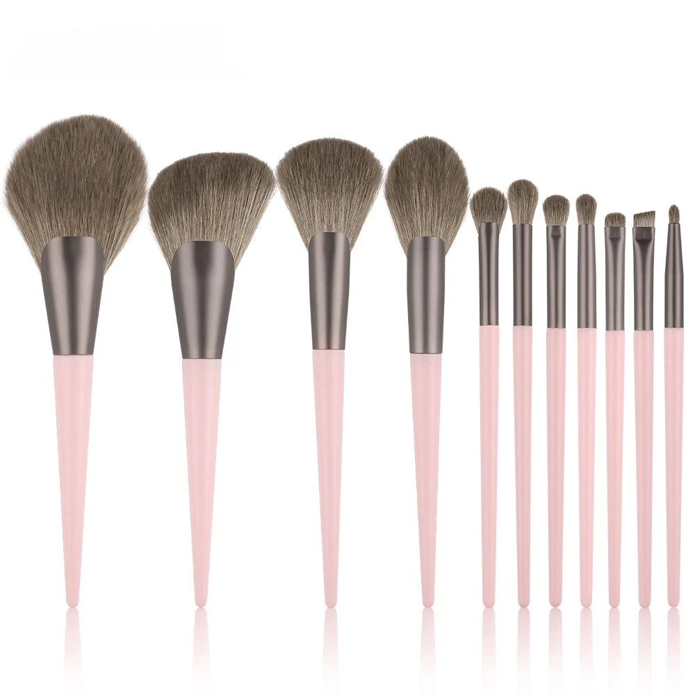 13/33pcs Professional Makeup Brush Set with Accessories for Combination Skin- Featuring Soft Brushes，Suitable for Beginners مكيا