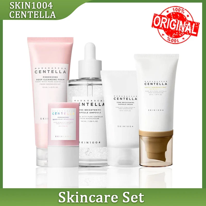 Skin1004 Centella Asiatica Toner Cleanser Facial Serum Cleansing Oil & Moisturizer Skincare Set Original Products