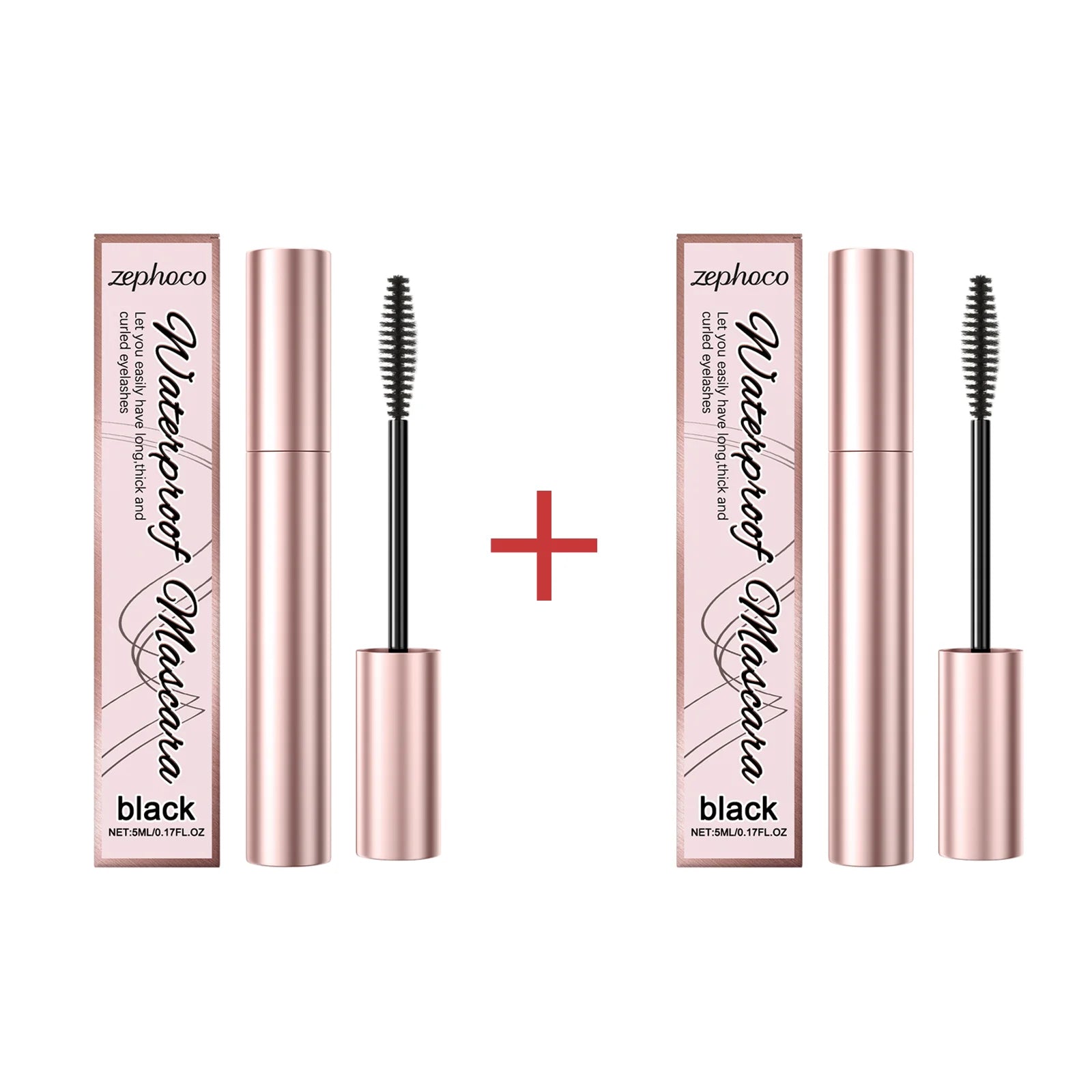 4D Black Mascara Waterproof Curling Volumizing Eyelash Extension Long-Lasting Natural Thick Lengthening Lashes Silk Fiber Makeup