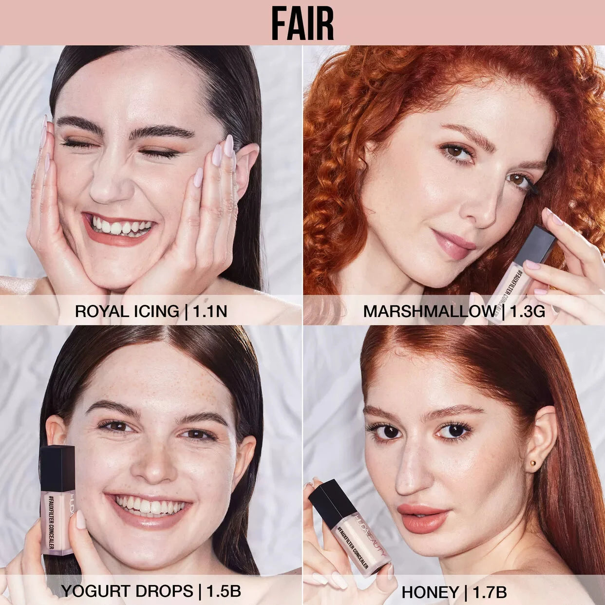 HUDA BEAUTY Faux Filter Luminous Matte Eye Concealer Moisturizing Long Lasting Lightweight Foundation Makeup Liquid Foundation