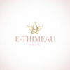Logo luxueux E-THIMEAU rose clair